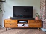 Tv meubel mangohout, 150 tot 200 cm, Ophalen of Verzenden, Zo goed als nieuw, Minder dan 100 cm