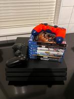 Playstation 4 Pro incl. 2 originele controllers + 8 games, Spelcomputers en Games, Spelcomputers | Sony PlayStation 4, Met games
