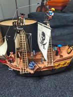Playmobil piratenschip 5135 met 6 piraten en accesoires, Gebruikt, Ophalen