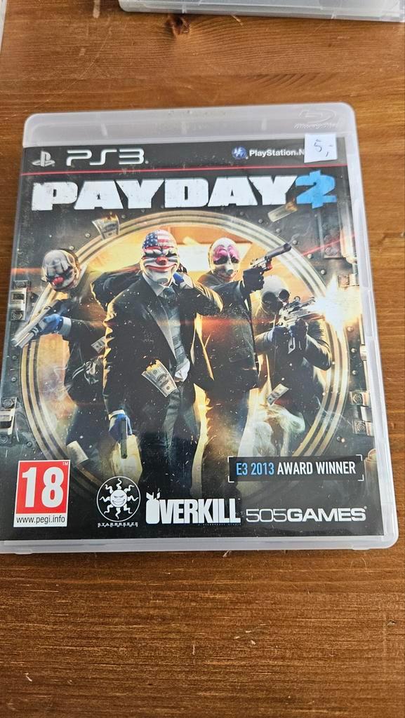 Payday 2 - PS3 - Actie Shooter, Spelcomputers en Games, Games | Nintendo 2DS en 3DS, Gebruikt, Shooter, 3 spelers of meer, Vanaf 18 jaar