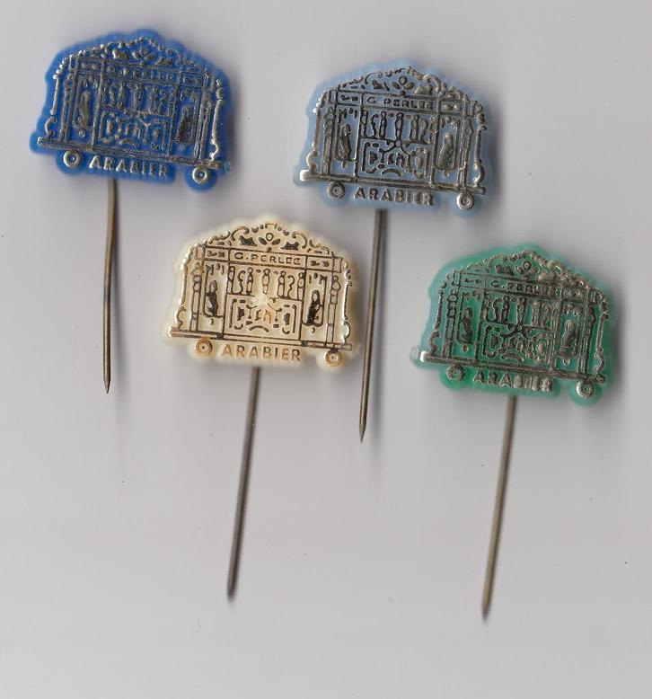 Draaiorgel Carroussel Perlee speldjes Arabier, Verzamelen, Speldjes, Pins en Buttons, Gebruikt, Speldje of Pin, Overige onderwerpen