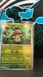 Foongus 010/086 MASTERBALL white flare black bolt pokemonkaa, Ophalen of Verzenden, Zo goed als nieuw, Losse kaart, Foil