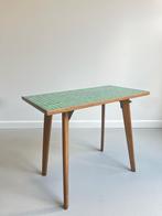 Vintage mid-century modern bijzettafel met mozaiek blad, Antiek en Kunst, Ophalen