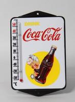 Coca cola emaillen reclame thermometer kado cadeau tip, Verzamelen, Gebruiksvoorwerp, Thermometer, Nieuw, Ophalen of Verzenden