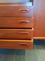 Vintage highboard HP Hansen Denmark midcentury, Huis en Inrichting, Kasten | Buffetkasten, Ophalen, Gebruikt, Teakhout, Minder dan 100 cm