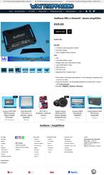 Audison SR2 2 kanaals / mono versterker, Auto diversen, Autospeakers, Gebruikt, ., Ophalen of Verzenden, .