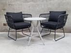 !!ACTIE!! 2x tuinstoel + bijzettafel