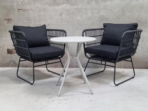 !!ACTIE!! 2x tuinstoel + bijzettafel, Tuin en Terras, Tuinsets en Loungesets