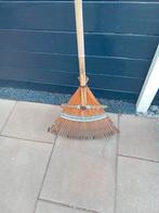 Handgemaakte bezem van bamboe retro Vintage, Tuin en Terras, Hand-tuingereedschap, Ophalen, Zo goed als nieuw, Grondboor