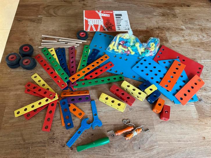 Vintage SIO montage (houten) speelgoed jaren 60 70, Antiek en Kunst, Antiek | Speelgoed, Ophalen of Verzenden