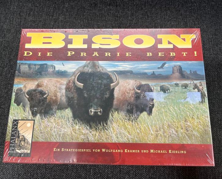 Bison - Bordspel Phalanx Games, Hobby en Vrije tijd, Gezelschapsspellen | Bordspellen, Nieuw, Drie of vier spelers, Ophalen of Verzenden