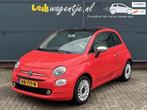 Fiat 500 1.2 Lounge *koraalrood *navigatie *chroompakket, Voorwielaandrijving, Stof, Gebruikt, 4 cilinders