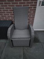 Verstelbare tuinstoel met dik kussen, Ophalen, Gebruikt, Wicker, Verstelbaar