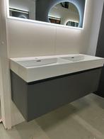 Badmeubel 120cm - mat grijs - keramische wastafel, Ophalen, 100 tot 150 cm, Nieuw, Minder dan 100 cm
