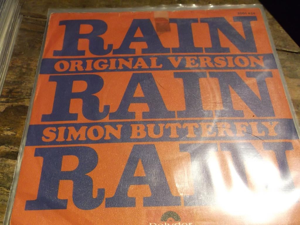 simon butterfly Rain rain rain 41, Gebruikt, 7 inch, Single, Ophalen of Verzenden