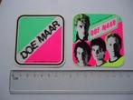 sticker oud DOE MAAR 1983 band muziek popmuziek pop retro, Verzamelen, Stickers, Verzenden, Zo goed als nieuw, Bedrijf of Vereniging