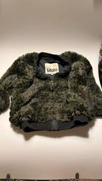 Molo zachte winterjas 116 donkergroen met zwarte panter, Ophalen of Verzenden, Gebruikt, Meisje, Jas