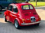 Unieke Fiat 500  1969, Auto's, Oldtimers, Achterwielaandrijving, Zwart, Cabriolet, 4 stoelen