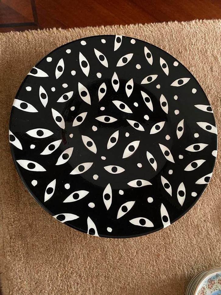 Elementa Ceramica Handgeschilderd Bord, Antiek en Kunst, Antiek | Keramiek en Aardewerk, Ophalen