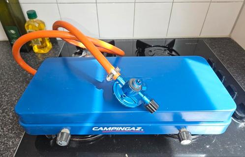 Campingaz kooktoestel (2-pits), Caravans en Kamperen, Kampeeraccessoires, Gebruikt, Ophalen of Verzenden