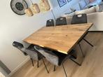 Massief eikenhouten eettafel 2x1 meter, Huis en Inrichting, Tafels | Eettafels, Ophalen, 200 cm of meer, Zo goed als nieuw, Vijf personen of meer