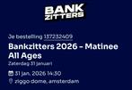 4 Golden Circle tickets BANKZITTERS – 31 jan – Ziggo Dome, Drie personen of meer, Januari