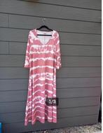 tie-dye maxi jurk maat 44, Kleding | Dames, Jurken, Verzenden, Maat 42/44 (L), Zo goed als nieuw, Roze