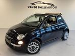 Fiat 500 C 1.2 Lounge CABRIO/AIRCO/ONDERHOUDSHISTORIE, Gebruikt, 4 cilinders, Cabriolet, Zwart