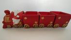 *NIEUW* kersttreintje met drie plantenbakjes, Ophalen of Verzenden, Nieuw