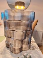 Unieke glazen vaas – grijs/brons, organische vorm, Huis en Inrichting, Woonaccessoires | Vazen, Ophalen, Overige kleuren, Minder dan 50 cm
