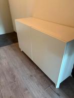 Wit kastje  met 2 deuren, Huis en Inrichting, Kasten | Dressoirs, Ophalen, Gebruikt, 25 tot 50 cm, 50 tot 100 cm