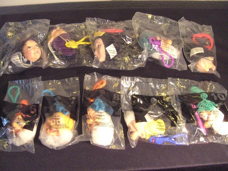 McDonalds Happy Meal 2001 USA Sneeuwwitje en de 7 dwergen, Verzamelen, Disney, Nieuw, Beeldje of Figuurtje, Sneeuwwitje of Doornroosje