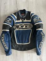 Alpinestars 2 delig motorpak maat 54 blauw/wit/zwart, Alpinestars, Combipak, Heren, Tweedehands