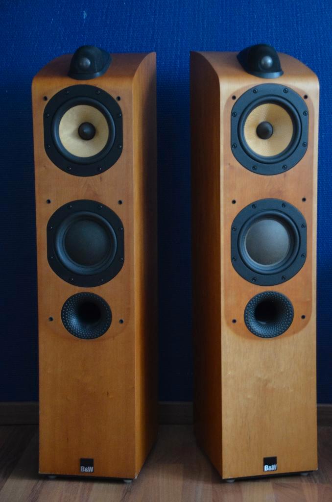 B&W 704 Floorstanding Speakers; Cherrywood Pair, Audio, Tv en Foto, Luidsprekers, Gebruikt, Center speaker, 120 watt of meer, Overige merken