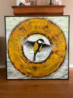 Koolmees 126x126cm, Antiek en Kunst, Ophalen