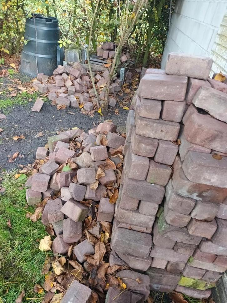 Gebakken Klinkers - 350 stuks + halve, Tuin en Terras, Tegels en Klinkers, Gebruikt, Klinkers, Overige materialen, Minder dan 5 m²