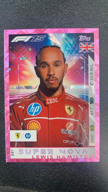 Turbo Attax Super Nova Lewis Hamilton beschikbaar voor biedingen