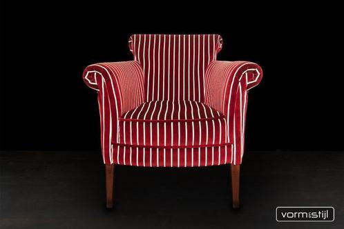 Engelse clubchair, Huis en Inrichting, Fauteuils, Zo goed als nieuw, Stof, 75 tot 100 cm, 75 tot 100 cm, Ophalen of Verzenden