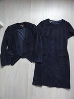 Marie Méro jurk en jasje donker blauw suèdine  herfst winter, Kleding | Dames, Jurken, Maat 38/40 (M), Blauw, Marie Méro, Ophalen of Verzenden