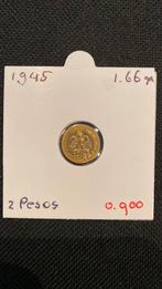 Mexicaanse 2 pesos en 5 pesos, Ophalen of Verzenden, Zuid-Amerika, Losse munt, Goud