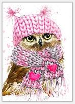 Daimond Painting nr 188 uil met muts OP=OP, Hobby en Vrije tijd, Ophalen, Nieuw, Materiaal