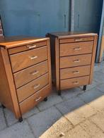 Vintage kastjes/nachtkastjes, Huis en Inrichting, Kasten | Ladekasten, Ophalen, Gebruikt, Vintage, 50 tot 100 cm