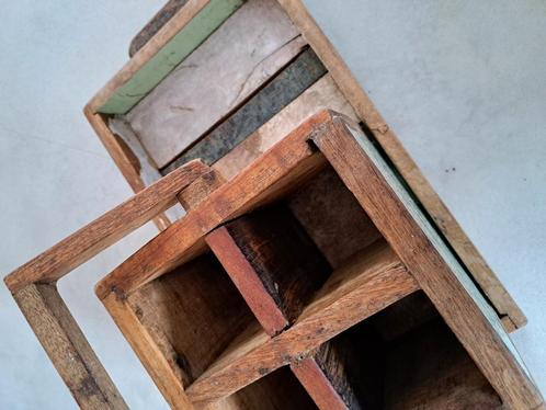 Vintage kistje en dienblad uit India, Huis en Inrichting, Woonaccessoires | Kisten, Gebruikt, Minder dan 50 cm, Minder dan 50 cm