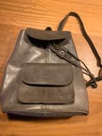 Stoere leren donkerbruine Gio Gini rugtas, Ophalen of Verzenden, Zo goed als nieuw, Overige merken, 30 tot 45 cm