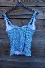 Tankinitop blauw/ wit Livera 44 B/C Cup Vaste prijs, Kleding | Dames, Badmode en Zwemkleding, Overige typen, Blauw, Ophalen of Verzenden