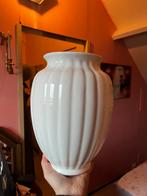 Witte Velsen Delfts Keramieken Vaas, Gebruikt, Wit, Aardewerk of Porselein, Ophalen of Verzenden