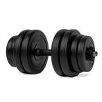 2x 15 kg VirtuFit Verstelbare Vinyl Dumbbell set, Ophalen, Gebruikt, Benen, Dumbbell