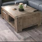 Salontafel bassano light grey H42xL140xB80cm, Ophalen, Rechthoekig, 50 tot 100 cm, Minder dan 50 cm