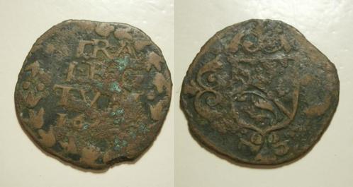Utrecht Stad Duit 1625, Postzegels en Munten, Munten | Nederland, Losse munt, 1 cent, Vóór koninkrijk, Ophalen of Verzenden