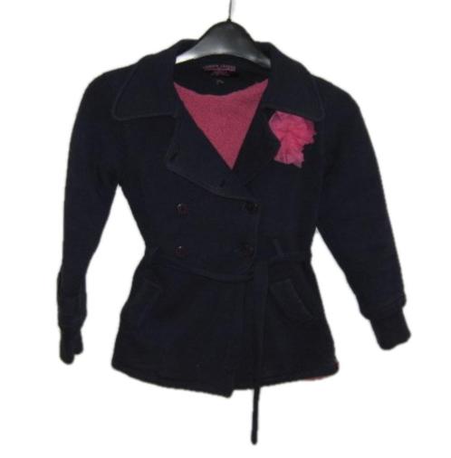 Prachtige donker blauwe Z8 jas in maat 116-122., Kinderen en Baby's, Kinderkleding | Maat 116, Gebruikt, Meisje, Jas, Verzenden